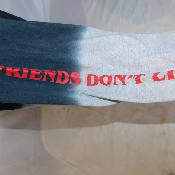 Netflix STRANGER THINGS Friends Don't Lie Mens M Gray Black long Sleeve T Shirt - Picture 7 of 11